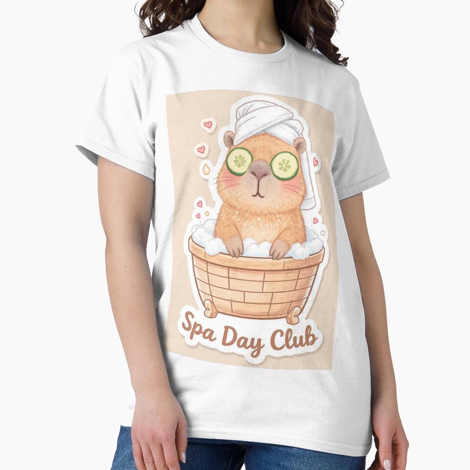 Capybara Spa Day - Cute Self Care Animal Aesthetic by Utsav kadia