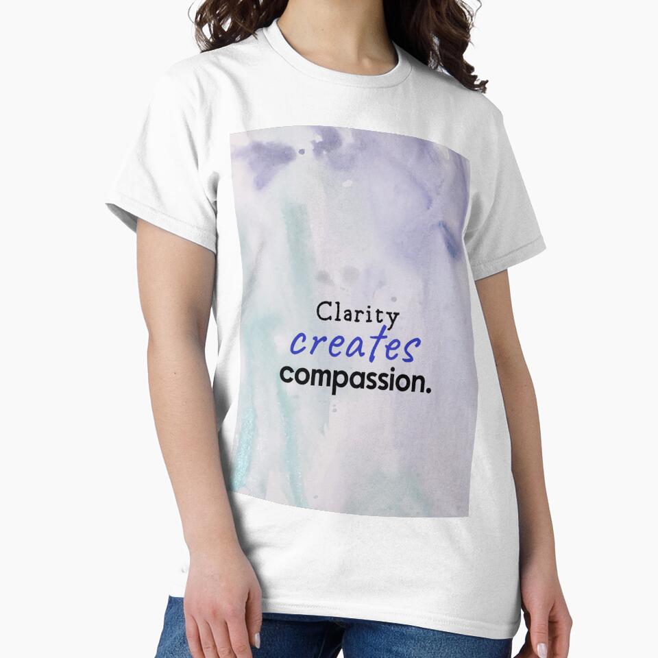 clarity creates compassion, human made by GiSilver