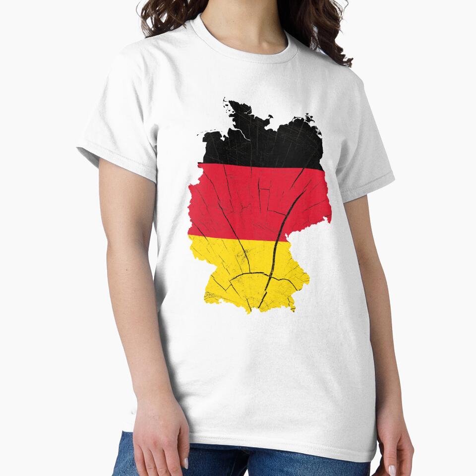 Germany Flag Map Wood Effect by Blok45