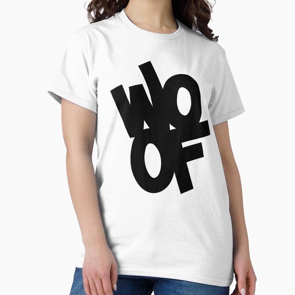 Woof Bold Text Design: Bear Culture Minimalist Art by ItalianCub