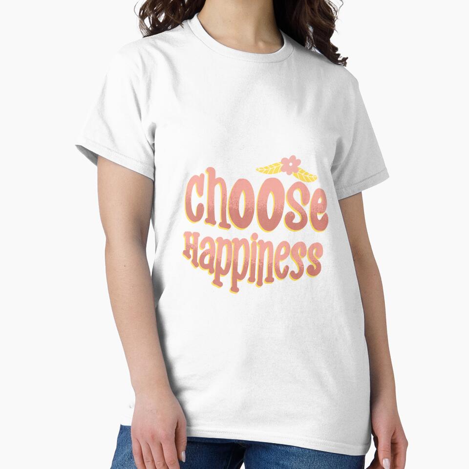 Choose happiness bold typography by pinkyfish1010