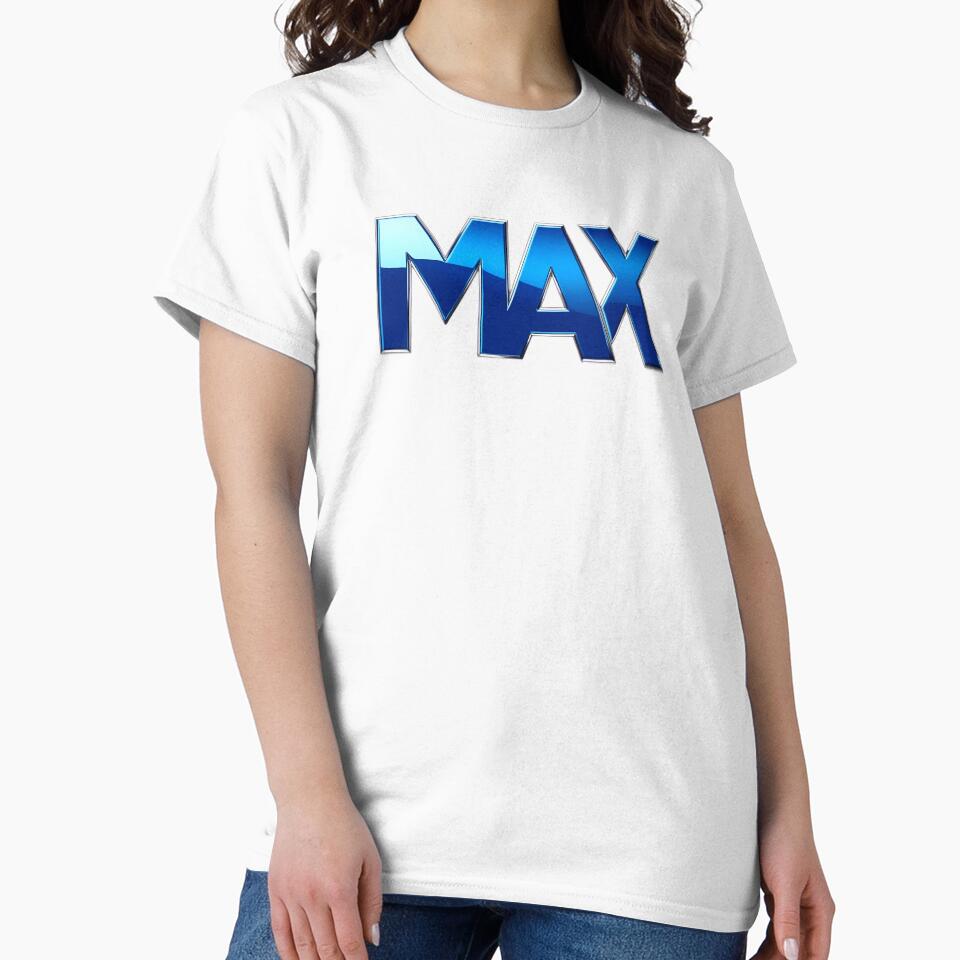 MAX – Bold Metallic Blue Chrome Typography by PING 999 STUDIO