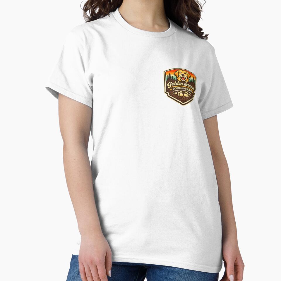 Golden Love Loud and Proud Golden Retriever Gift by WildVista