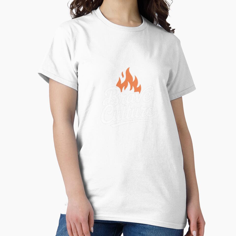 Brave Culture Flame – Bold Motivation Streetwear by vvcreativedesigns