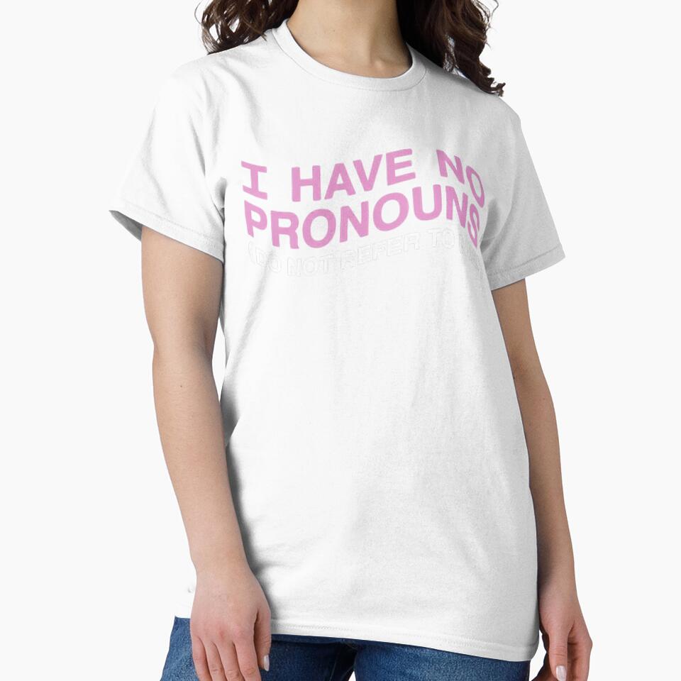 Have No Pronouns Quote Design | Minimal Typography Art, Personal Identity Statement, Bold Text Style by love3617