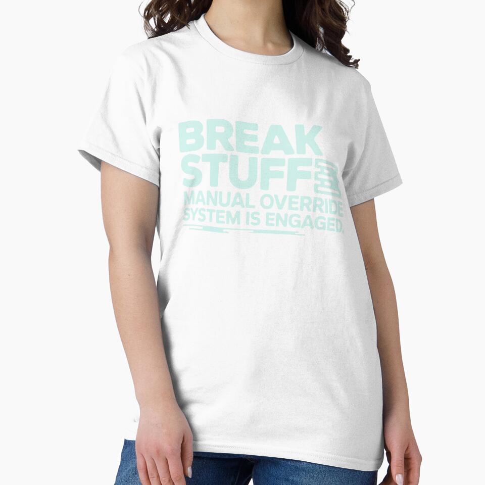 Humorous Bold Typography with Tech-Inspired Message by SplashTastic