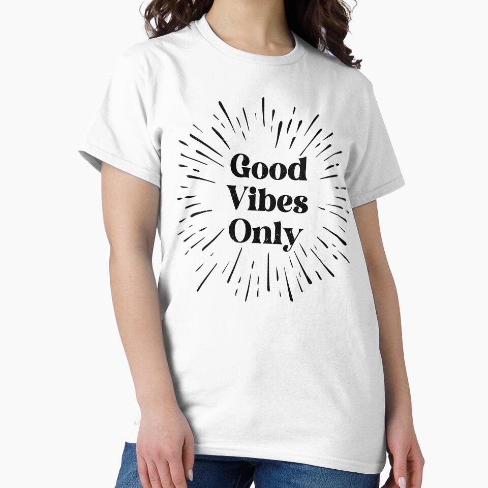 Good Vibes Only - Text Graphic (black) by Luhmdesign