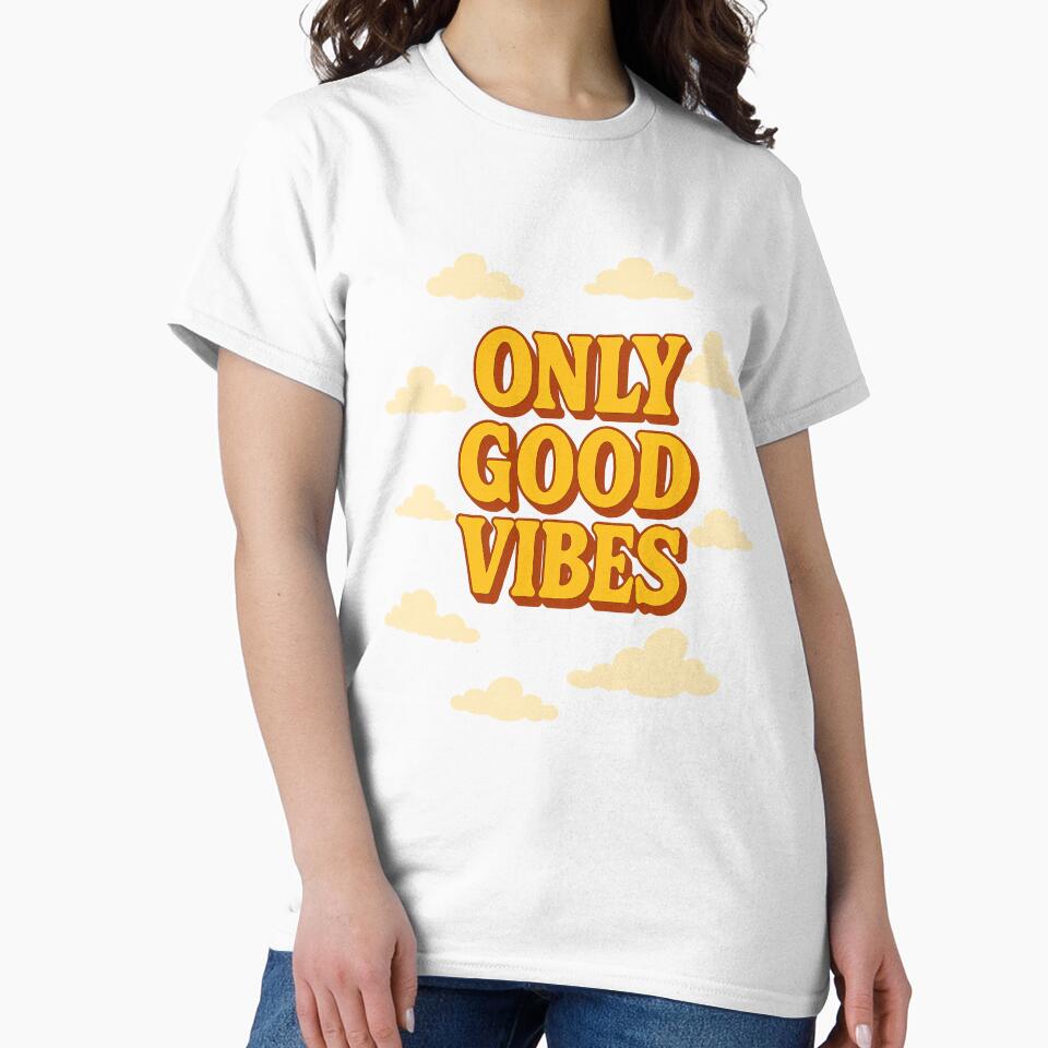 Only Good Vibes Poster - 70s Retro Vintage Typography Print by Arte Cartoon From TagTeam Group