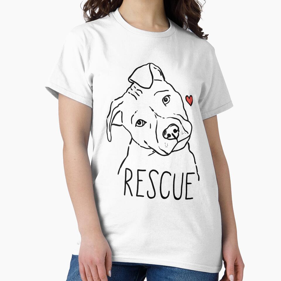 Pitbull Rescue, Pittie Head Tilt, Pittie Rescue, Pitbull Puppy by OlyvieArt
