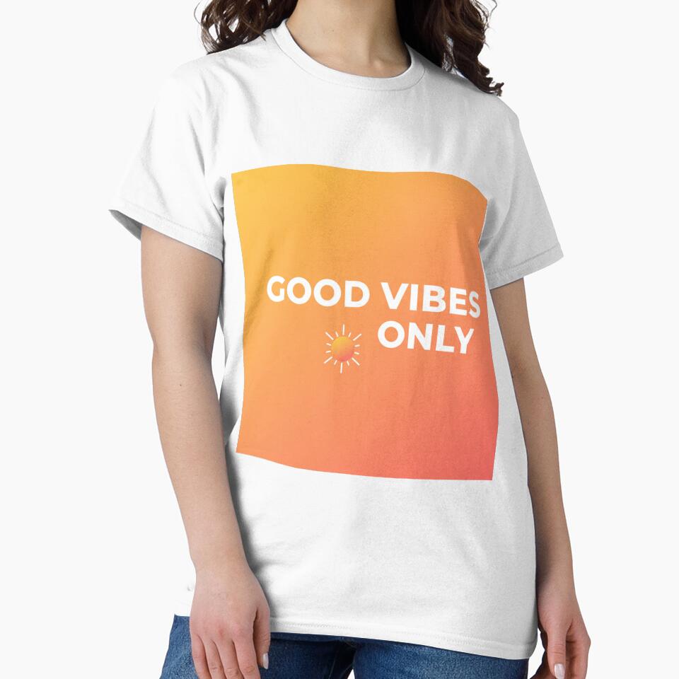 Good Vibes Only – Gradient Positive Typography Design by Happyfreedom