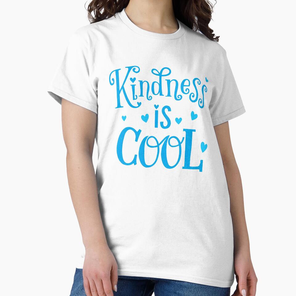 Kindness Is Cool Inspirational Quote by ThreeftlyPicks