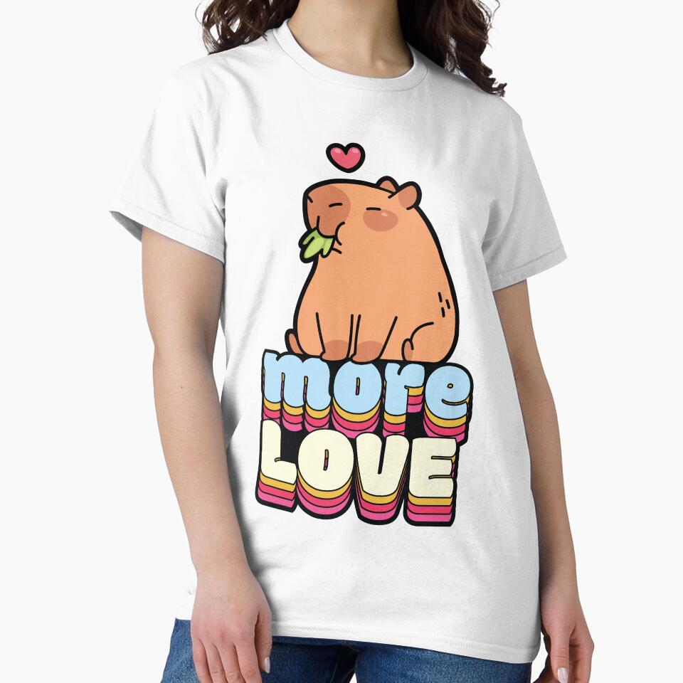 Cute Capybara Spreading More Love Positivity by chillaxcats