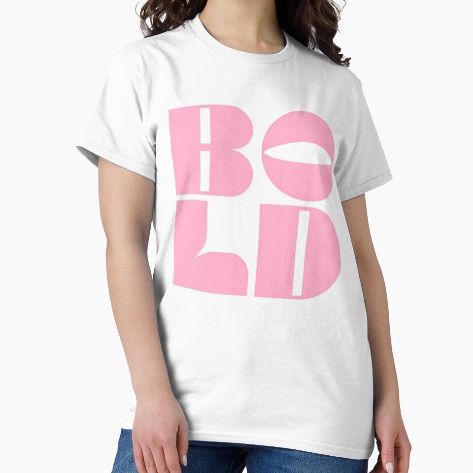 Bold Pink Typography Minimalist Design by baselVuitton