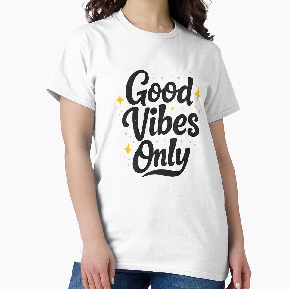 Good Vibes Only Sticker Minimal Typography Motivational Quote Aesthetic Design by Lovestickerco