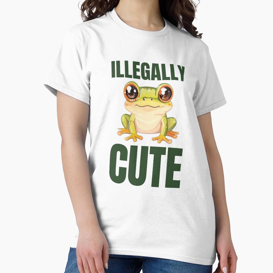 Illegally Cute Funny Baby Frog by DreamDesignWear