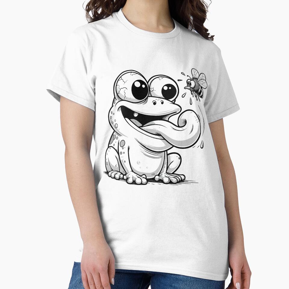 Cute Cottagecore Aesthetic Frog Bee Vintage Graphic by Dapper-Art