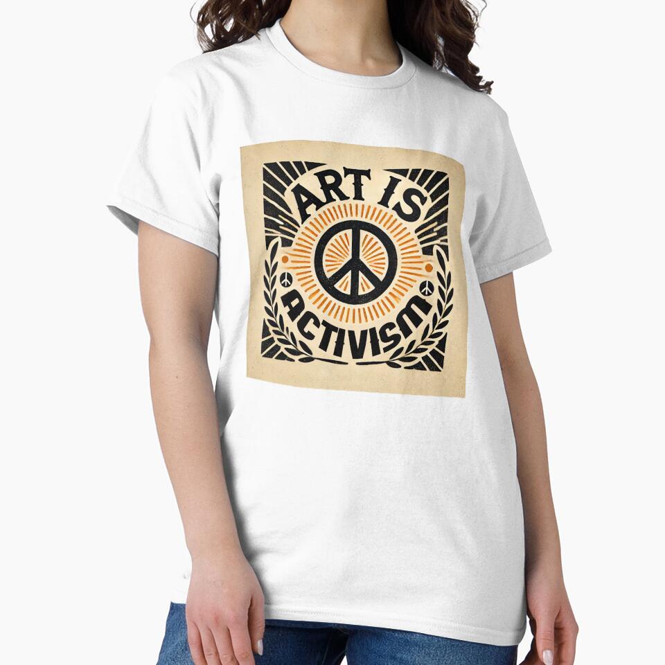 Art Is Activism Bold Vintage Design by RetroPop23