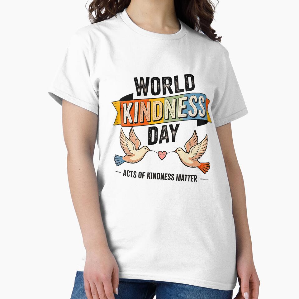 World Kindness Day Retro Doves Acts Of Kindness by Amanda's Factory