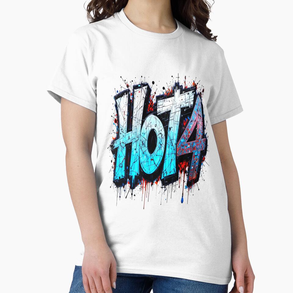 Hot 4 Graffiti Text Design in blue-white-red by Hot4Shirt