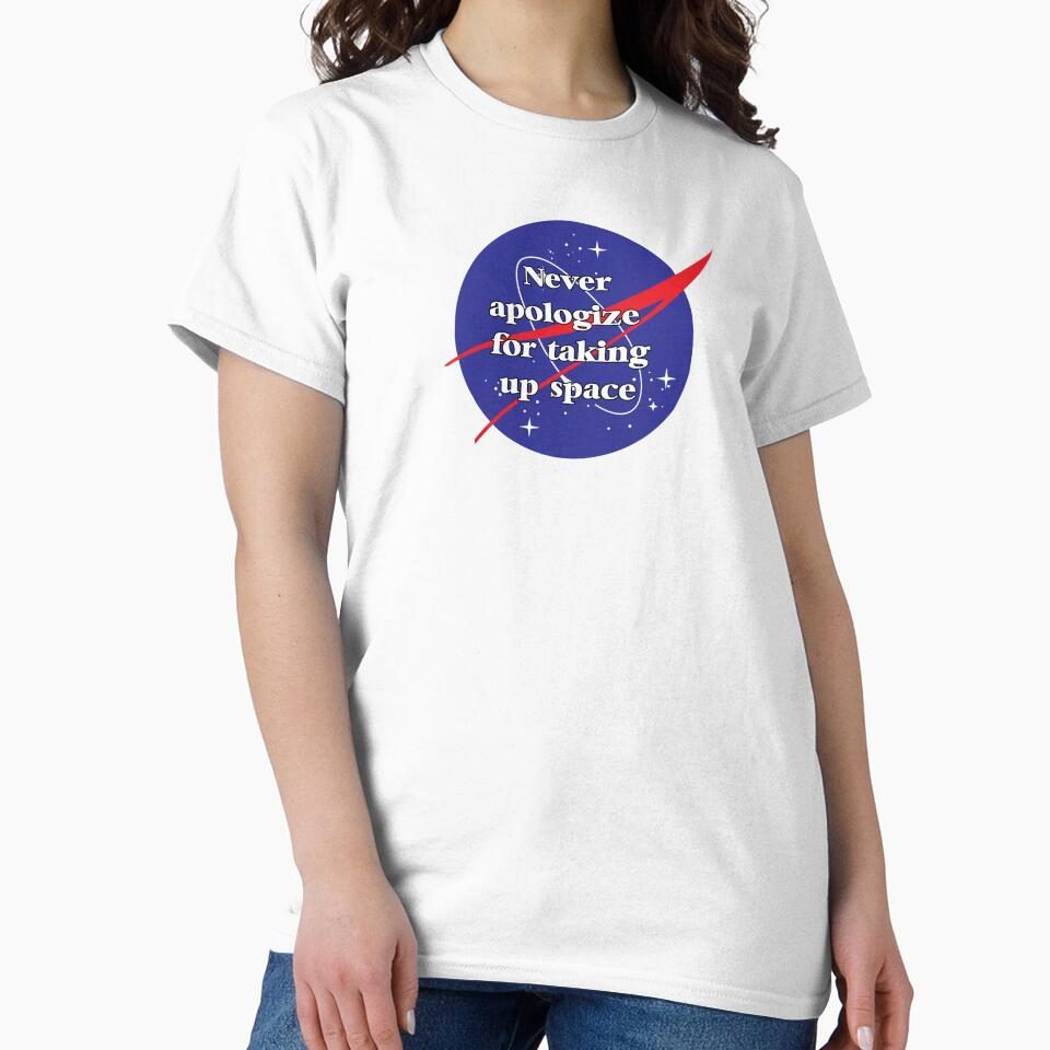Never Apologize For Taking Up Space NASA Inspired Affirmation Logo 1/2 by armontheroad