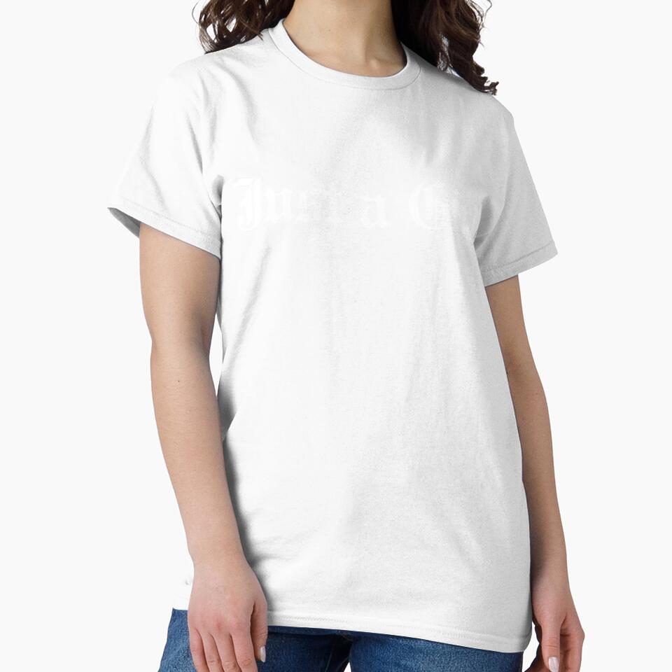 Just A Girl Gothic Blackletter Typography Design by margamPagenberg
