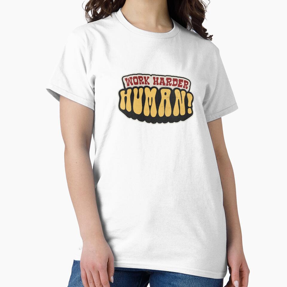 Work Harder Human Retro Typography by trepiu