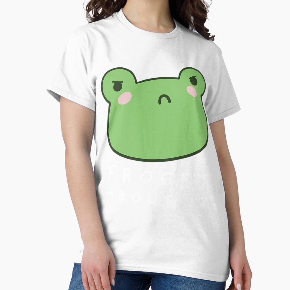 Froget About It Cute Grumpy Frog With A Funny by Merysha