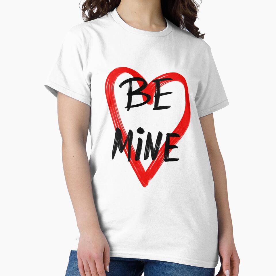 Be Mine Bold Lettering Heart by shpolka