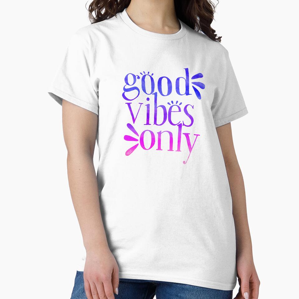Good Vibes Only - Violet & Fuchsia by Jesslarsonart