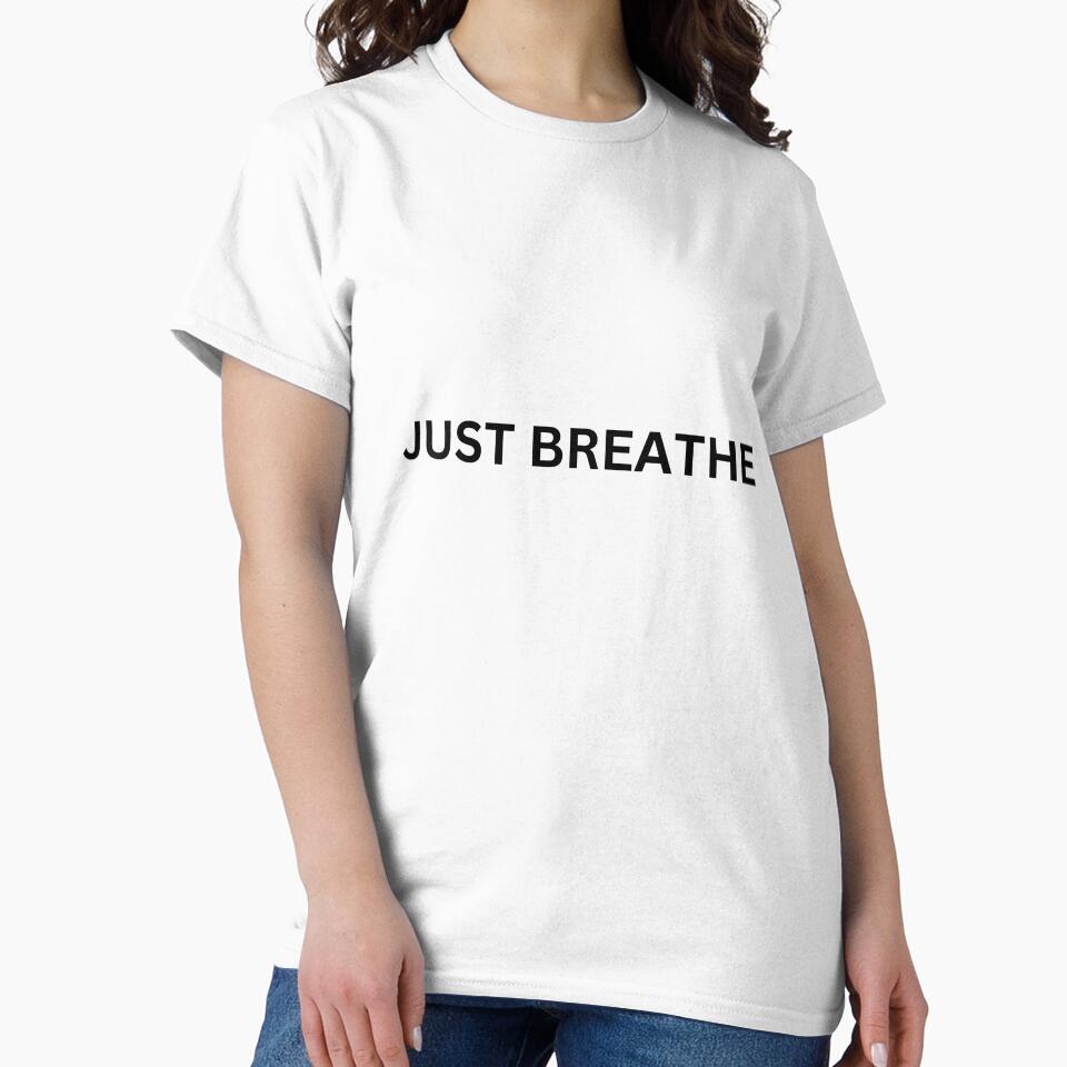 Just Breathe Minimal Motivational Design by ModernMoodCo