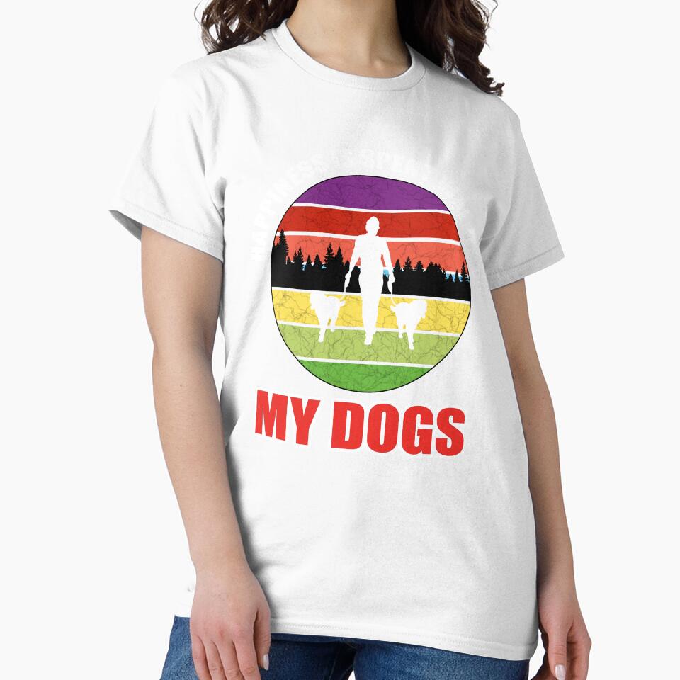 Happiness is spent walking my dogs. Enjoying the outdoors. by TJHstudio