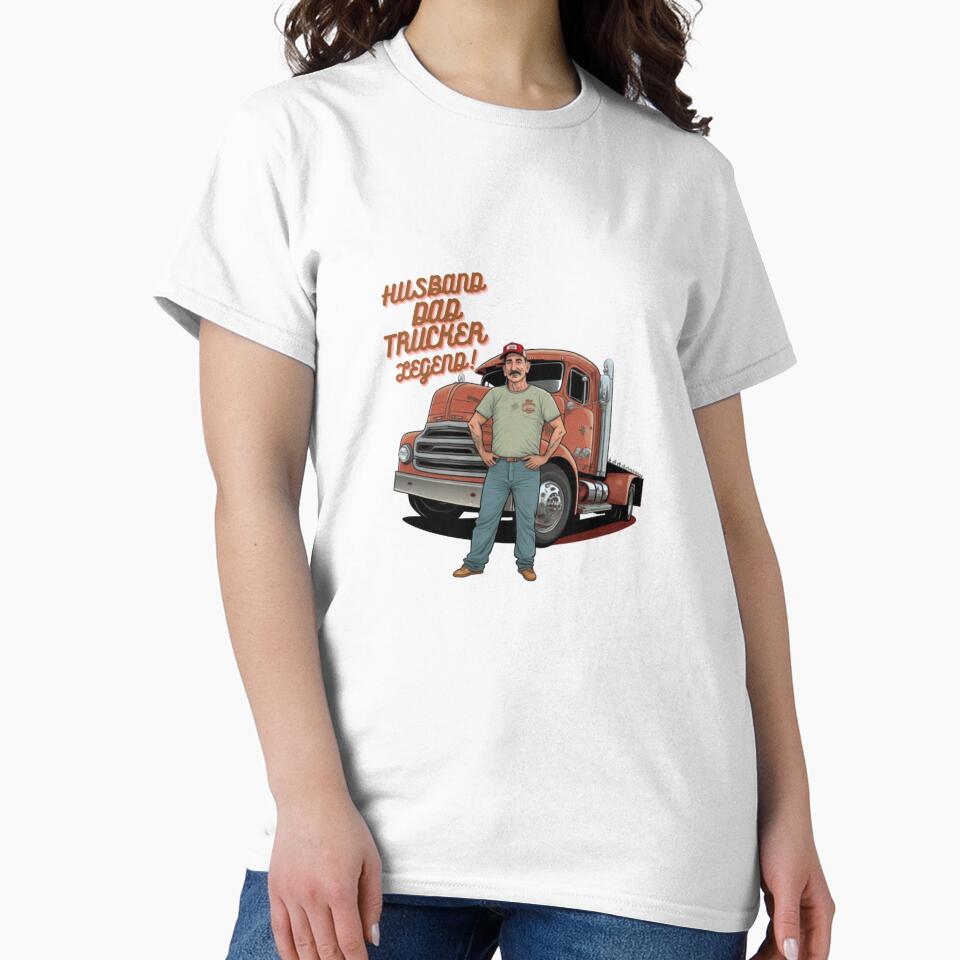 Husband Dad Trucker Legend by Robo-toons