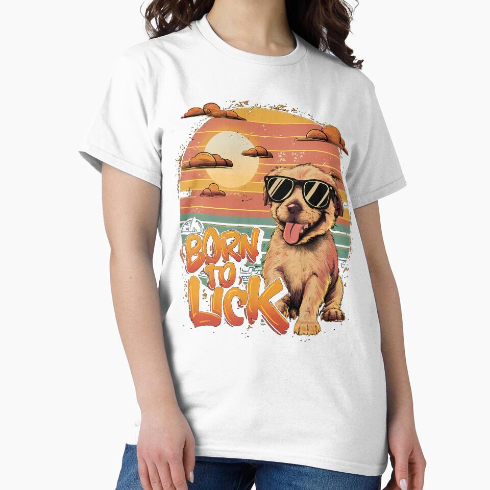 Retro Sunset and Puppy Love by SpeakingPrint2