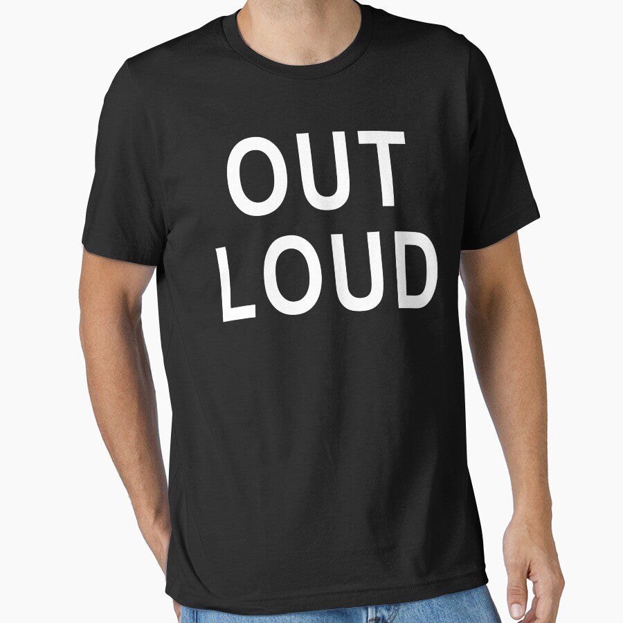 Out Loud Bold Typography Minimalist Text Design by Expressiony.com