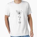 Kindness Is Cool Daisy Freedom Birds Minimal line art T-Shirt by Nuttajak