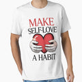 Make Self Love A Habit Mental Health Awareness Heart by CookWorldLaughs