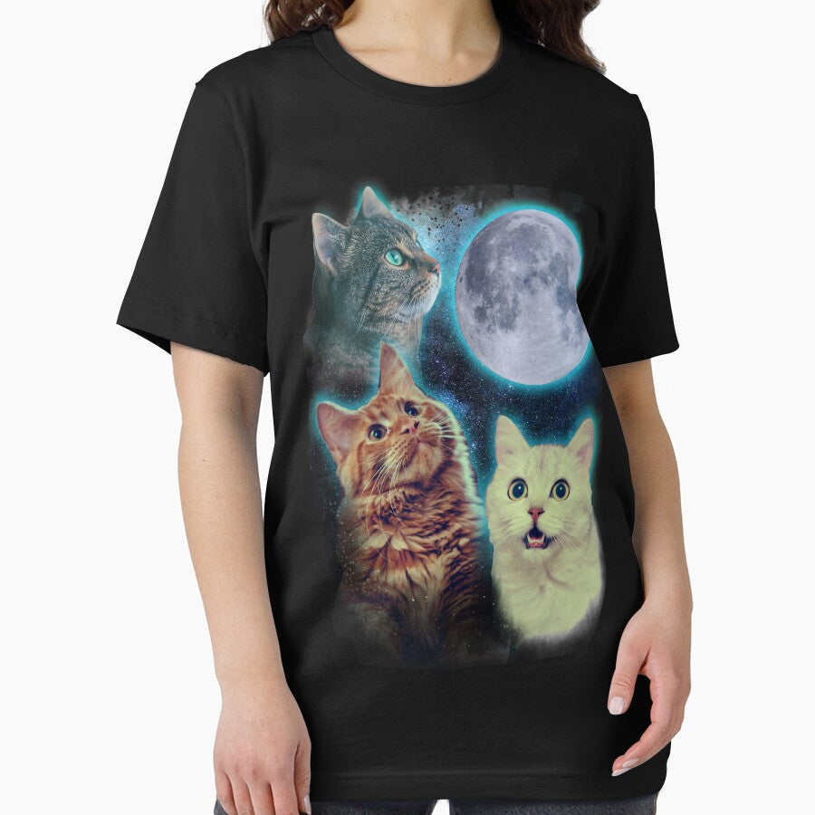Three cats moon by Ursula Lopez Sorribes
