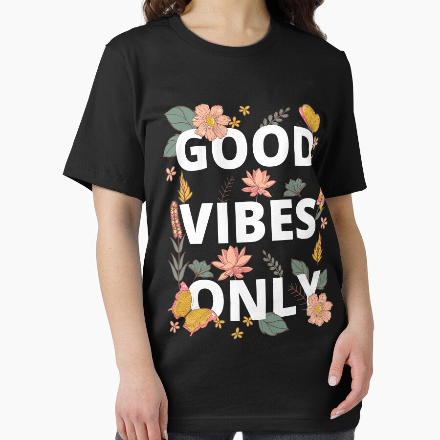 Good vibes only retro love floral layers pattern by Rainces