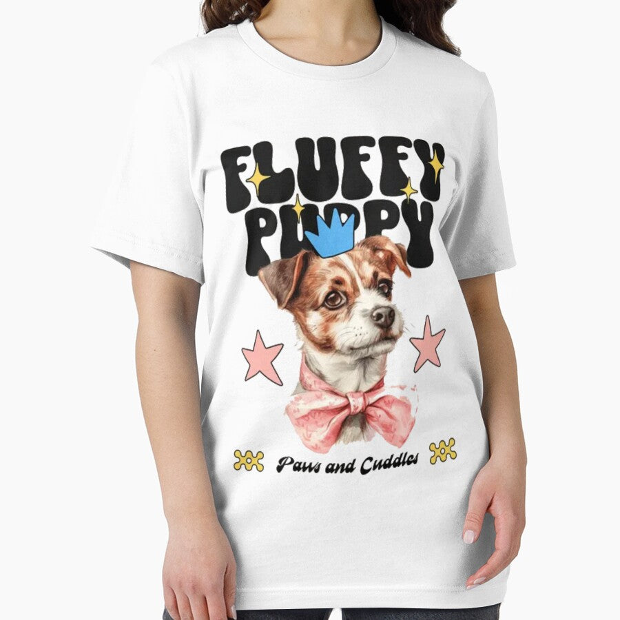 Cute Fluffy Puppy Paws and Cuddles - Retro Coquette Dog by GenZFashion000