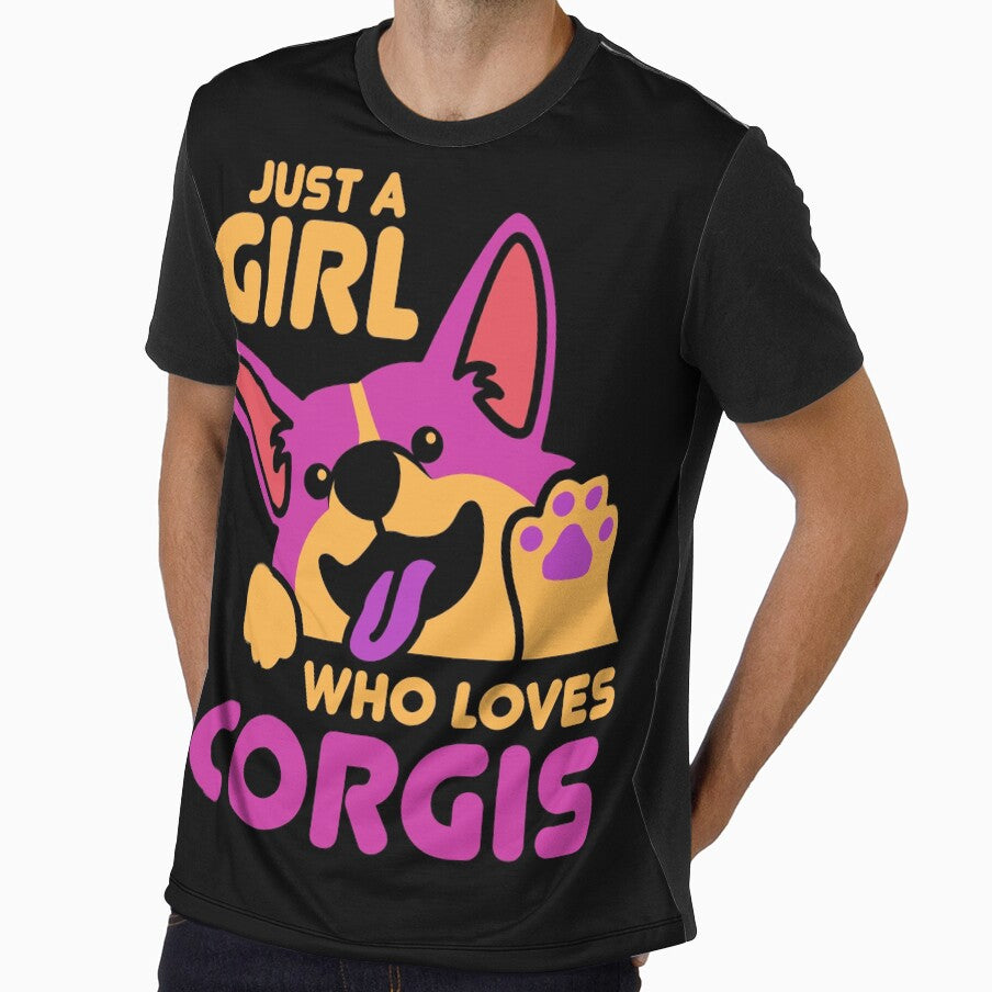 Just A Girl Who Loves Corgis - Retro Design by Peter Stawicki