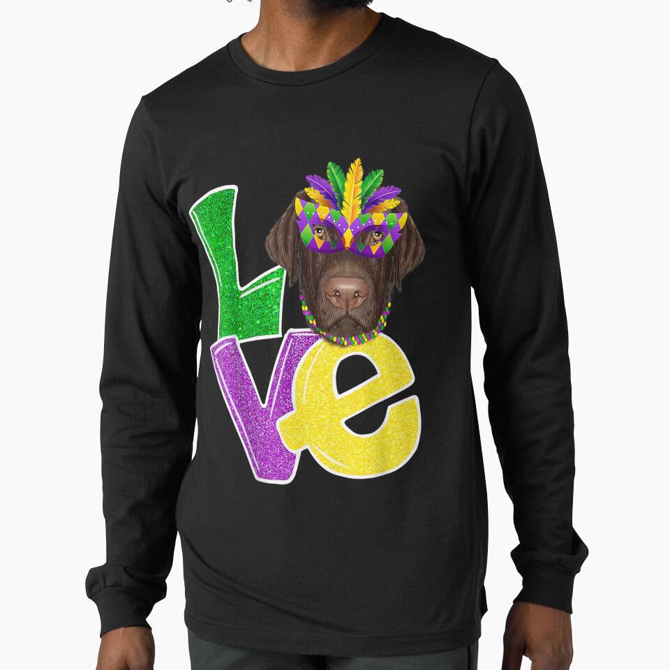 I Love Mardi Gras Costume Labrador Dog Puppy Lover by amyadt77