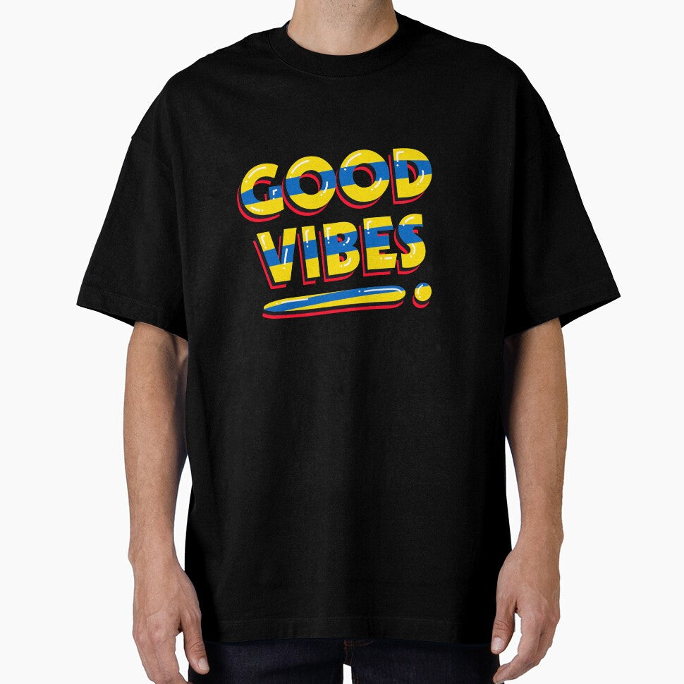 Good Vibes Only - Positive Motivational Typography Design by Radiant abstract studio