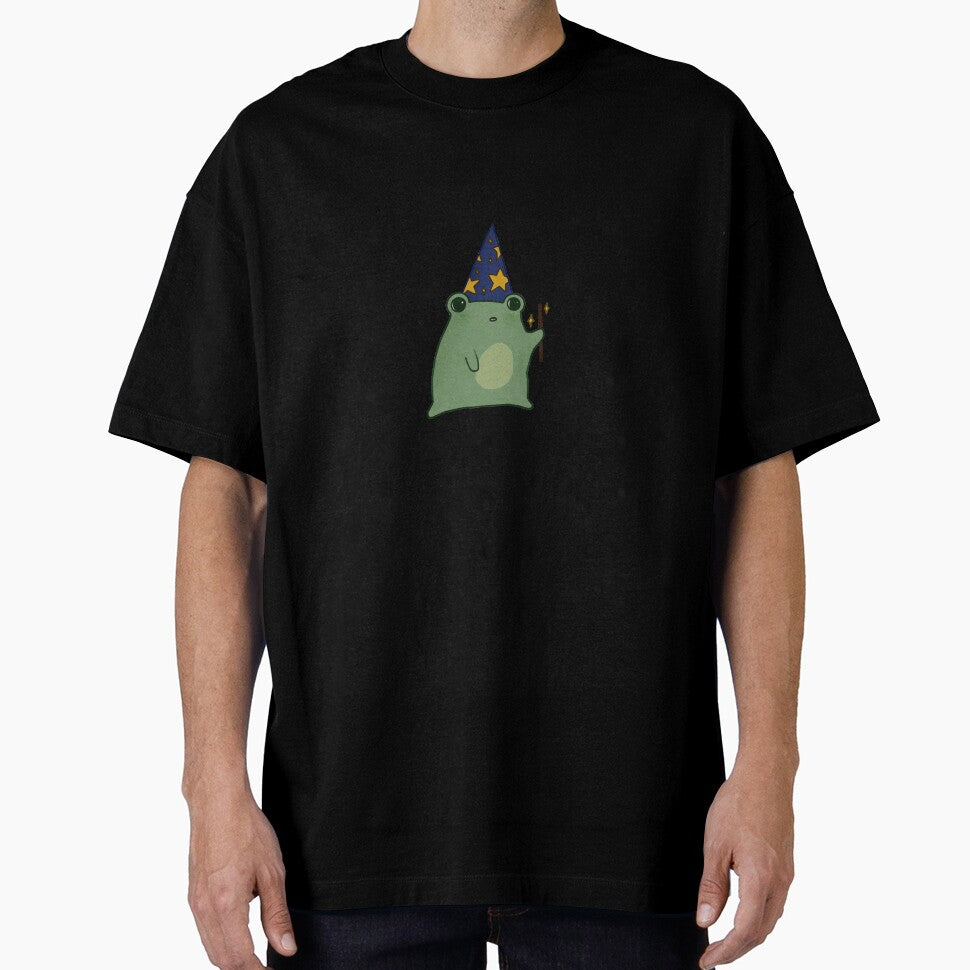frog wizard with wand by Lauren G