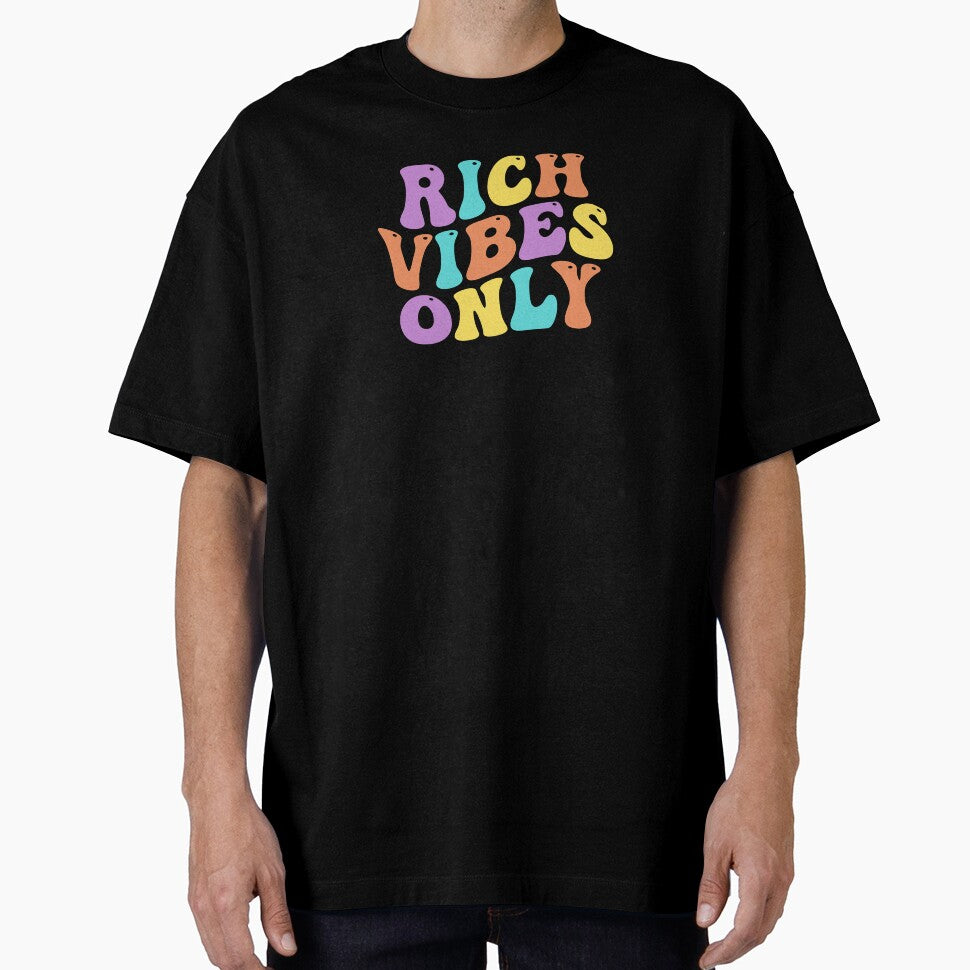Rich Vibes Only - Positive Affirmation Typography by radikaldezignz