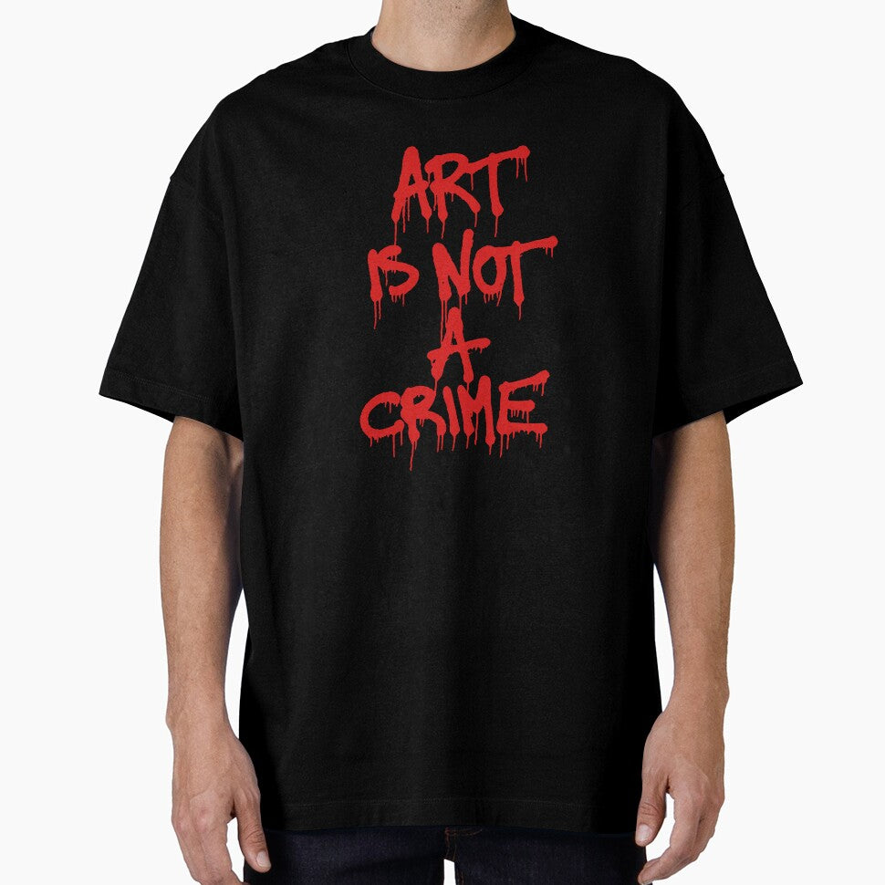 Graffiti Protest Art Is Not A Crime Typography by FriskySloths