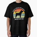 Cute Retro Sunset Beagle lover design - white text by 29Bumblebee