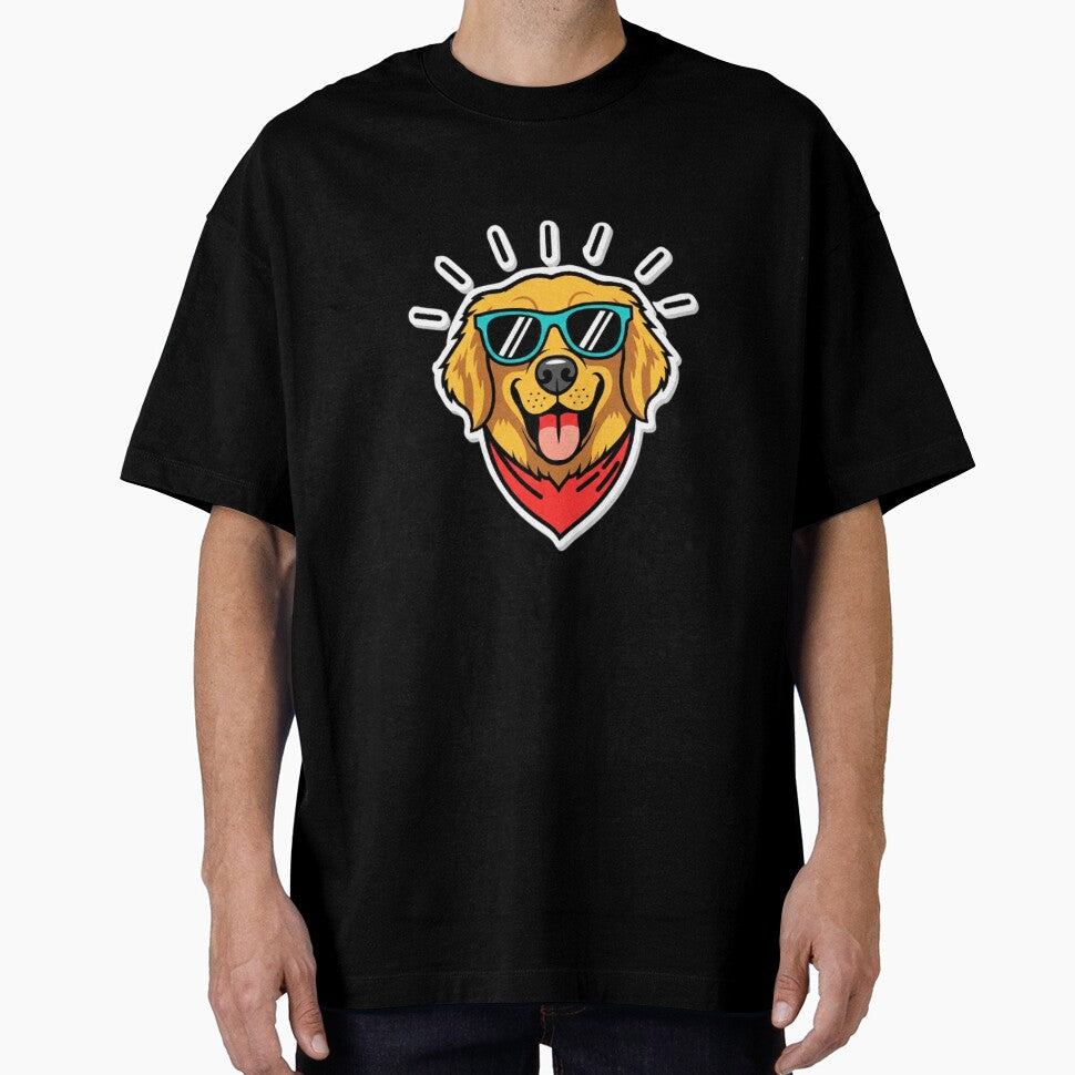 Golden Retriever Boyfriend Energy Retro Dog Graphic by Amazing Graphics