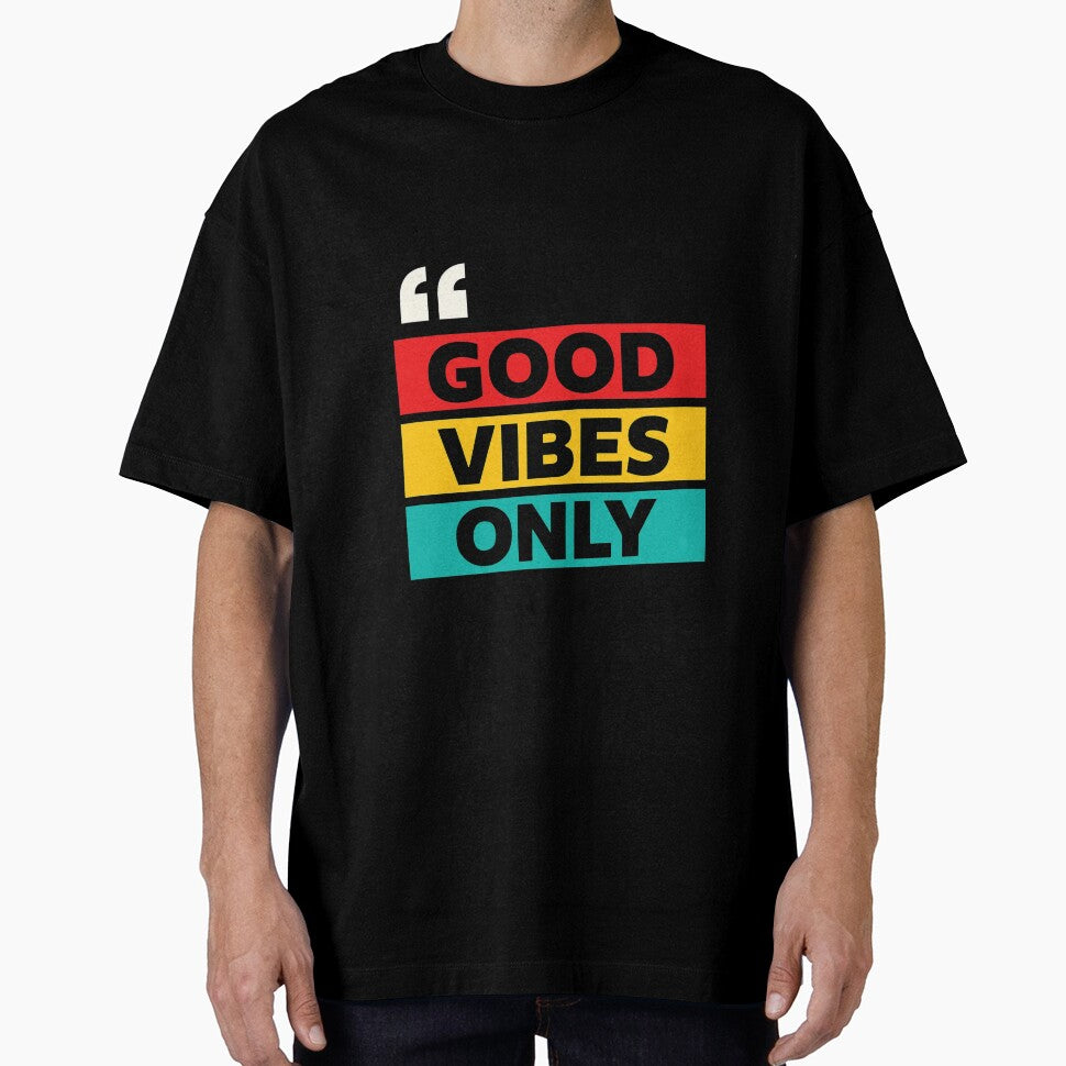 Good Vibes Only – Positive Motivational Quote Retro Design by ZAKE-store