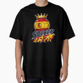 Spain Flag Crowned Soccer Ball by QuiteOrbit