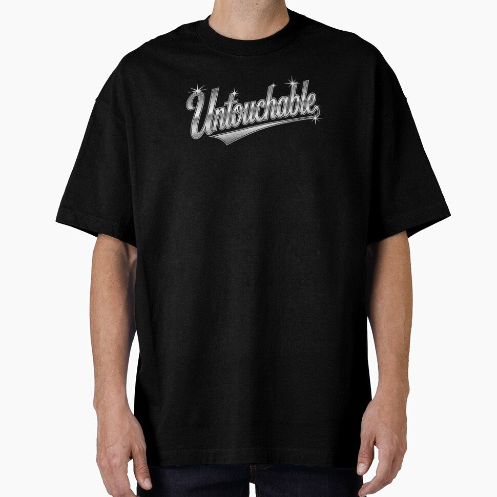 Untouchable Chrome Varsity Typography | ITZY Inspired Y2K Design by Meivelle